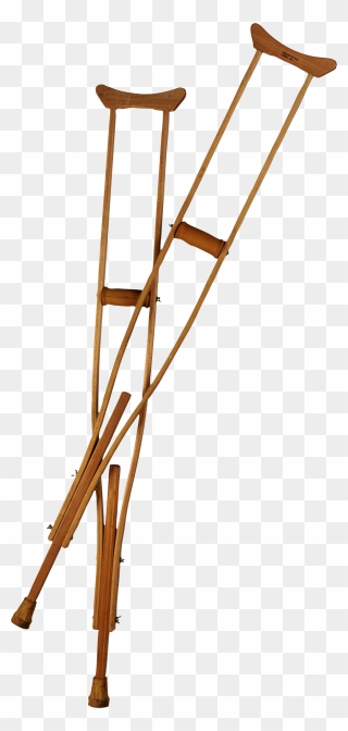 Crutches Png - Wooden Crutches Png Clipart