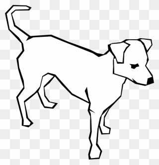 Dog Clipart Black And White Png Transparent Png