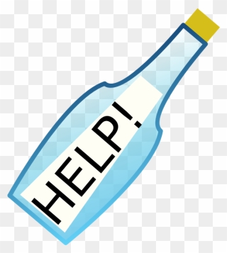 Message In A Bottle Clipart