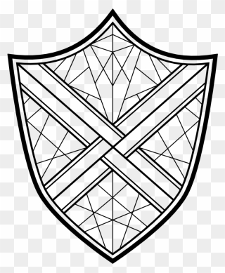 Strength & Shield - Emblem Clipart