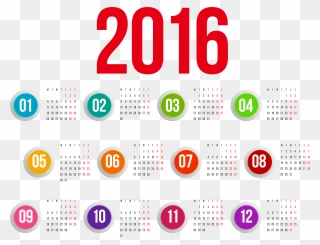 Transparent 2016 Calendar Png Clipart Imageâ