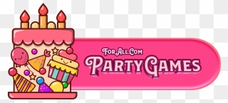 Party Games For All - Feliz Cumpleaños Pastel Dibujo Clipart