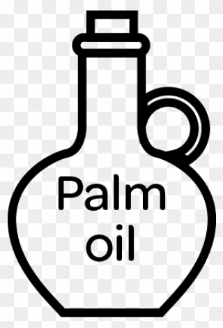 Oil Clipart Palm Oil - Glass Bottle - Png Download