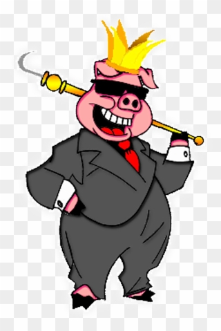 Kingpin Bbq Arizona Pig - Cartoon Clipart