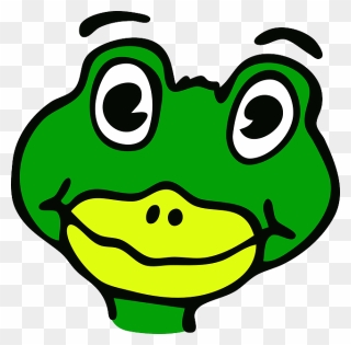 Drawn Frog - Lizard Face Clipart - Png Download