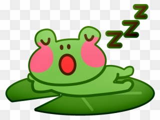 Cute Frog Singing Clipart