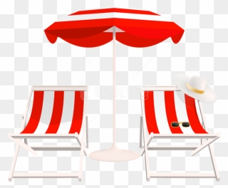 Free Png Download Beach Umbrella And Chairs Png Clipart - Beach Chairs Clipart Transparent Background