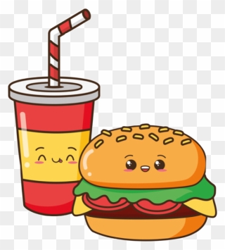 #burger #fastfood #freetoedit - Kawaii Burger Clipart
