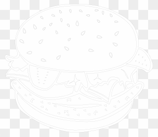 Burger White Png Clipart