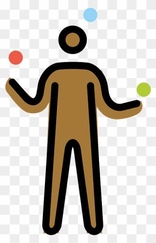 Person Juggling Emoji Clipart - Clip Art - Png Download