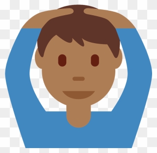 Man Gesturing Ok Emoji Clipart - Gesture - Png Download