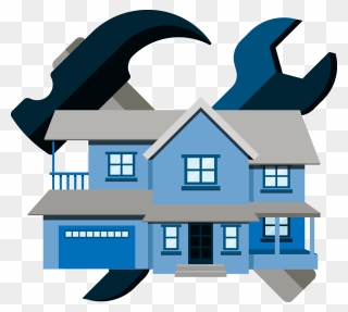 Clipart House Repair Picture Single Family Fix And - House Flipping Clip Art - Png Download