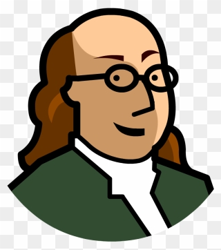 Cartoon Of Benjamin Franklin Clipart