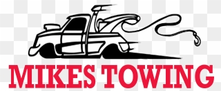 Mikes Towing - Line Art Clipart