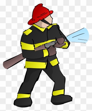 Clip Art Firefighter - Png Download