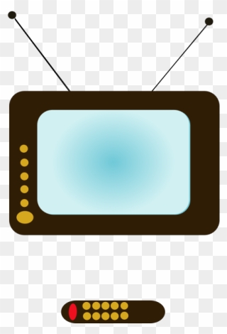 Cartoon Tv And Remote Clipart