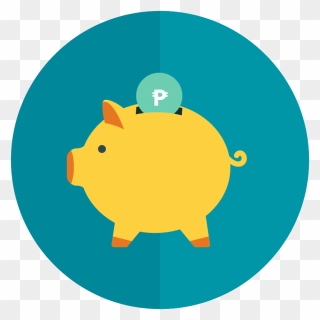 Funds Icon - Piggy Bank Icon Peso Clipart