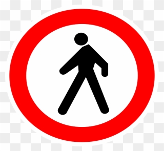 Sign, Access, Symbol, Martin, Signs, Symbols, Entrance - No Pedestrian Access Sign Clipart