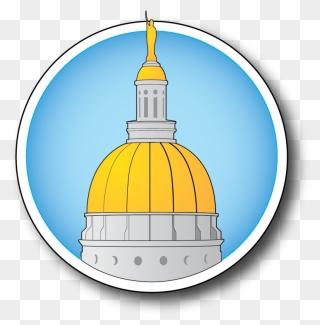 Day At The Capitol Clip Art Black And White - Dome - Png Download