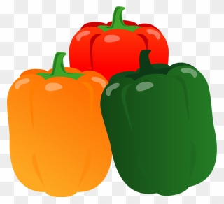 Bell Pepper Vegetable Clipart - Red Bell Pepper - Png Download