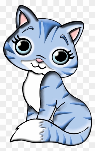 Christmas Kitten Clipart Free Clipart Images Image - Blue Cat Clipart - Png Download