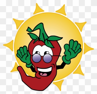 Chili Pepper"s Tanning - Chili Peppers Tanning Clipart