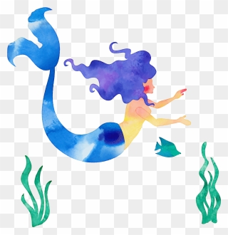 The Little Mermaid Cartoon Illustration - Mermaid Cartoon Png Clipart