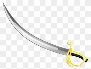 Pirate Clipart Weapon - Épée Dessin Png Transparent Png