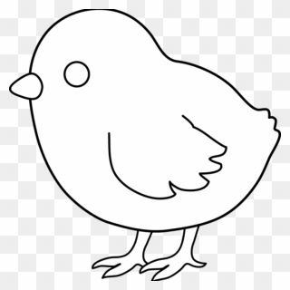 Pencil Hatenylo Com Cute - Clip Art Of Easter Chick Black And White - Png Download