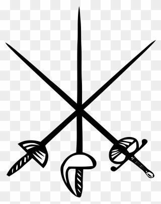 Swords Clipart Logo - Fencing Swords Clipart - Png Download