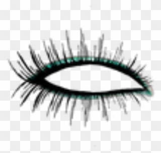 Eyelashes Clipart Outline - Eye Make Up Png Transparent Png