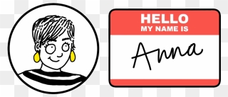 Hello, My Name Is Anna Clipart