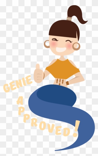 Genie Approved - Cartoon Clipart