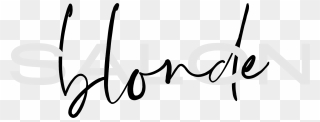 Salon Blonde - Calligraphy Clipart