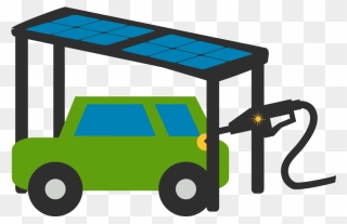 Custom Solar Canopy Installation To Charge Electric - Solar Panels Charge Electric Car Clipart