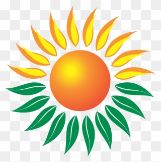 Green Solar Energy Logo Clipart