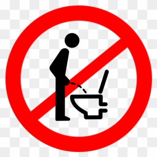 No Peeing Sign Vector Image - No Peeing Png Clipart