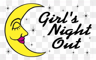 Girl"s Night Out Logo Png Transparent - Calligraphy Clipart