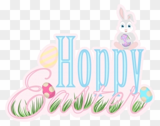 Transparent Hoppy Easter Clipart - Illustration - Png Download