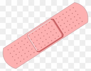 Transparent Bandage Pink - Band Aid Transparent Clipart