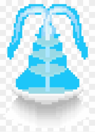 Fountain Clipart Pixel Art - Pixel Art Fountain - Png Download
