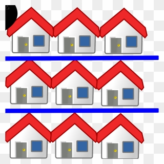 9 Houses Clipart - Png Download