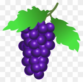 Grape Clipart Purple Food - Grapes Clipart - Png Download
