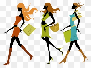 Oxford Street Shopping Mall Girl - Clothing And Accessories Logo Clipart