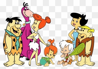 The Flintstones And Rubbles - Flintstones Cartoons Clipart