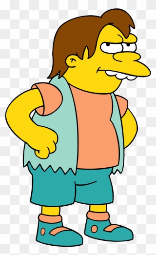 Simpsons Barney Png - Nelson Muntz Clipart