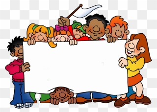 Gang With Blank Poster - Happy Summer Vacation For Kids Clipart