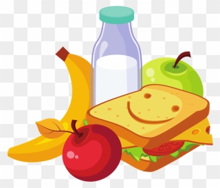 School Lunch - Animated Picture Of Food Clipart