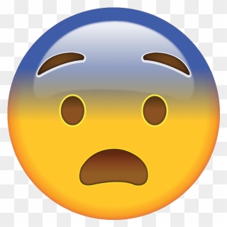 Emoji Emoticon Icon - Scared Emoji Png Clipart