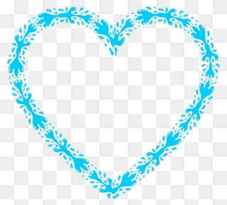 Clipart - Free Blue Valentines Day - Png Download